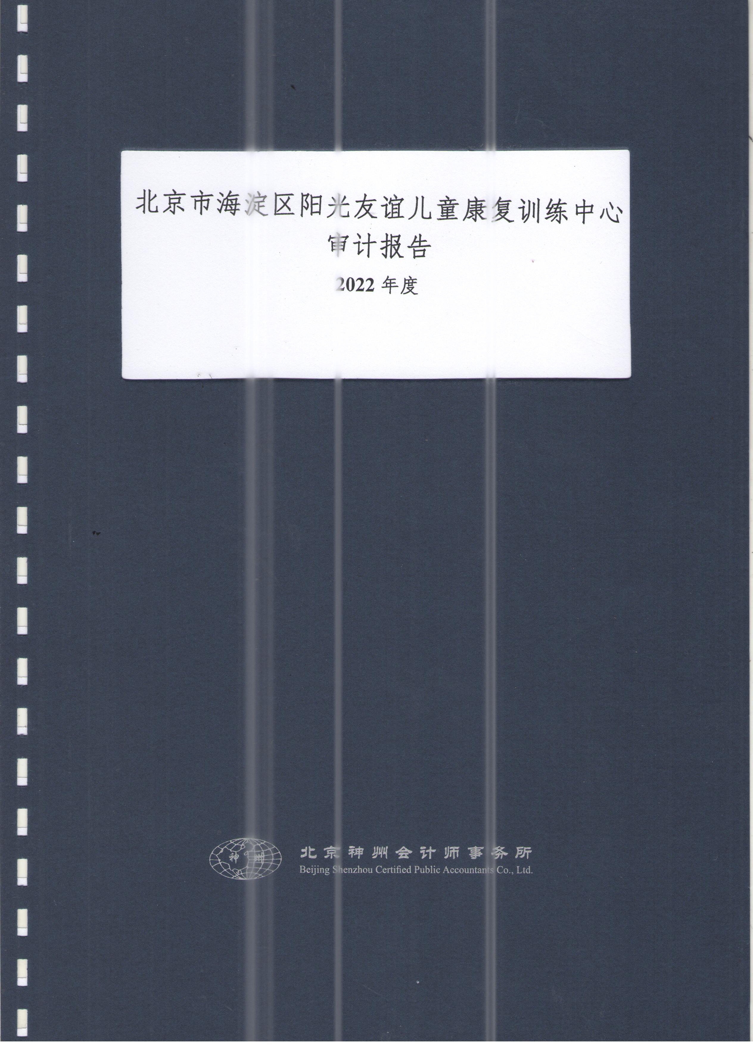 2022年度审计报告公示
